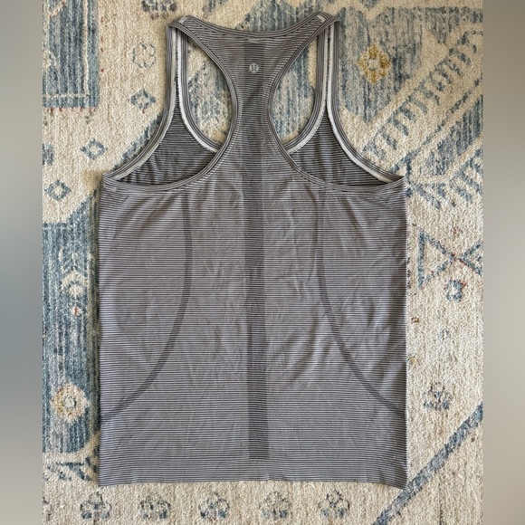 Lululemon Swiftly Tech Racerback Tank Top 2.0 Size 8
Tetra Stripe Grey Black - Picture 4 of 7